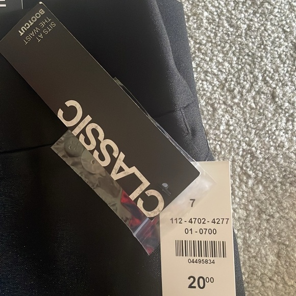 Bootcut, black, dress trousers, size 7 - Picture 3 of 4